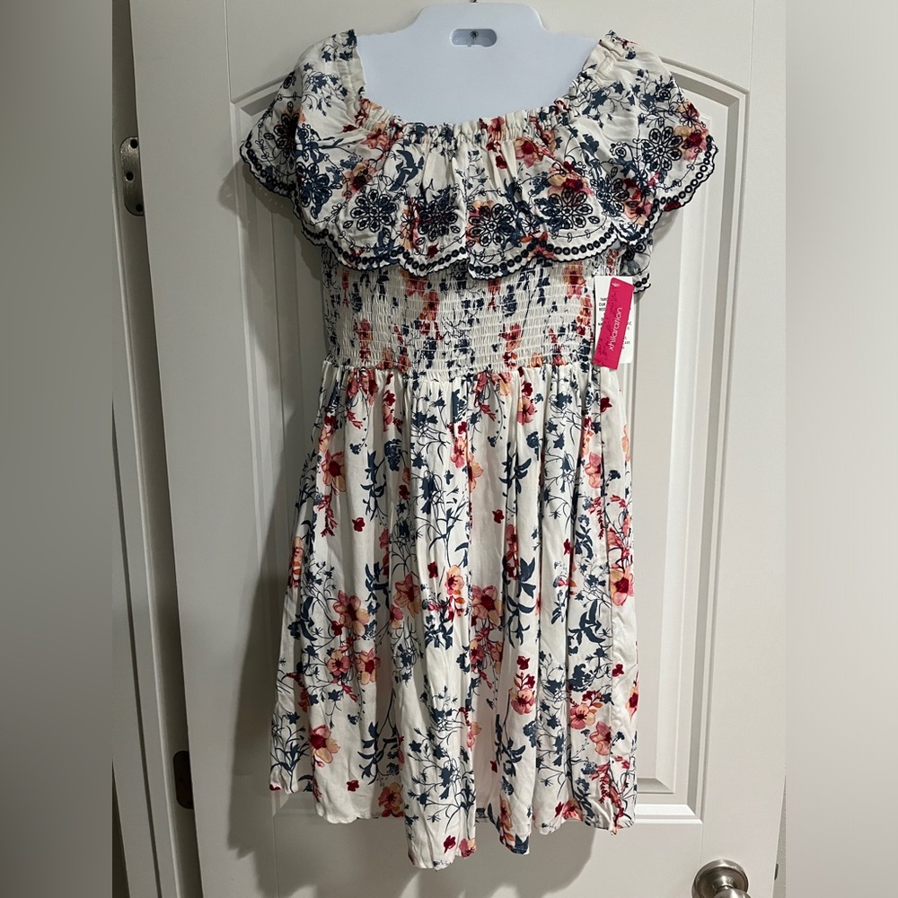 Women’s Floral Print Off the Shoulder Dress